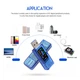 USB-A тестер RIDEN - AT34 / 120Вт, 3.7-30В, 0-4А / 0.96" IPS, Quick charge - изображение 3