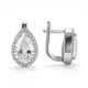 Серьги серебряные дорожка с фианитами Silver Style (24781.69 sku:2300104016227) - изображение 1