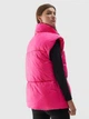 Теплый жилет короткий женский 4F Vest F075 4FAW23TVESF075-55S XL Фуксия (5904698481095) - изображение 2