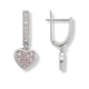 Серьги серебряные Сердце с россыпью Silver Style (226112.15 sku:2300103691418) - изображение 2