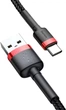 Кабель Baseus Cafule Type-C, 2A (3м) red-black - зображення 4