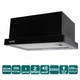 Витяжка ventolux garda 45 bk (700) led 2s - зображення 3