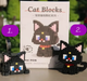 Конструктор 3D фигурка Котик "Марсик" чорний кот в 2-х позах мини блоки Cat bloks 344 детали (SVS) - изображение 3