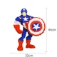 Большой детский 3D конструктор блоки Captain America для мальчика и девочки из мини блоков, игрушка фигурка персонаж Капитан Америка, 3600 деталей, 44 см, конструктор - изображение 5
