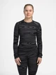 Термокофта женская зимняя Aclima WarmWool 110045 S Черная с серым (7034041123117) - изображение 1