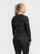 Термокофта женская зимняя Aclima WarmWool 110045 S Черная с серым (7034041123117) - изображение 2