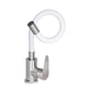 Змішувач для кухні Lidz Vida 015F3 з гнучким виливом (k35) LDVID015F3WHI43357 White / Nickel - изображение 3