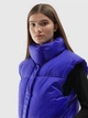 Теплый жилет короткий женский 4F Vest F075 4FAW23TVESF075-36S M Синий (5904698481071) - изображение 5