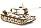 Механічний дерев'яний 3D пазл SUNROZ Танк T-34127 ел. (SUN1750) - зображення 2