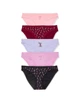 Набір трусиків Victoria's Secret (43652955162820) Stretch Cotton Lace-Trim Bikini 5-Pack XS комбіновані - зображення 1