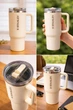Термос-пляшка Stanley IceFlow Flip Straw Tumbler з нержавіючої сталі. 1,18 л. Колір White - зображення 2