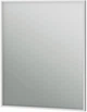 Зеркало Juventa Aluminum Simple AlumSMSq-70 в белой раме без подсветки 700х600 - изображение 1