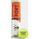 Набір м'ячів для тенісу Dunlop FORT CLAY COURT 4B жовтий (4 штуки) 601613 - зображення 3