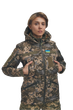 Зимняя утепленная женская FS куртка-трансформер Soft Shell 2в1, пиксель - изображение 1