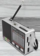 Радиоприемник Golon RX от сети, аккумулятора, батареек с фонариком USB TF microCD картридер серебристый (6688) - изображение 2