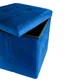 Пуф для хранения велюровый TH-05 BLUE - изображение 3