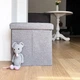 Пуф для зберігання текстильний TH-03 GRAY - зображення 4