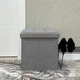 Пуф для зберігання текстильний TH-03 GRAY - зображення 10