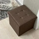 Пуф для зберігання текстильний TH-03 BROWN - зображення 3