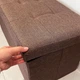 Пуф подвійний для зберігання текстильний TH-04 BROWN - зображення 8