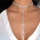 Ланцюжок-чокер зі стразами Honey Fashion Accessories сріблястий (12-245) - изображение 10
