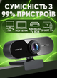 Веб-камера FULL HD 1080p | 1920x1080 (2 Мп, 30 к/с), З Автофокусом, Вбудований Мікрофон, Кут 75°, USB - изображение 2