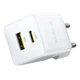 МЗП Baseus Palm Fast Charger 20W (1USB-A/1C) (P10111608) Moon White - зображення 2