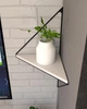 Настенная угловая полка в стиле лофт EcoLoft Вердіна DSP-1312-7 Белый - изображение 2