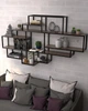 Настенный стеллаж в стиле лофт EcoLoft Мозаика DSP-1305-4 - изображение 1