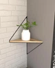 Настенная угловая полка в стиле лофт EcoLoft Вердіна DSP-1312-1 Дуб Аппалачи - изображение 1