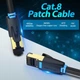 Мережевий кабель Vention Cat.8 SFTP Patch Cable 15M Black (IKABN) (IKABN) - изображение 6
