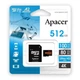 Карта пам'яті microSDXC (UHS-1 U3) Apacer A2 512Gb class 10 V30 (R100MB/s, W80MB/s) (adapter SD) (AP512GMCSX10U8-R) - изображение 2