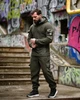Чоловічий зимовий спортивний костюм Stone Island флісовий L хакі (94695) - зображення 4