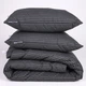 Одеяло хлопковое MirSon №156 Сolor Fun Line 17-0611 Stripe Black 172x205 см Зима (2200010856132) - изображение 3