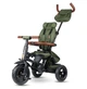 Трехколесный детский складной велосипед Tri-Cycle RITO DELUXE 5-в-1 оливковый прогулочный трансформер от 12 месяцев с родительской ручкой защитным козырьком и надувными колесами 10″ - изображение 3