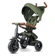 Трехколесный детский складной велосипед Tri-Cycle RITO DELUXE 5-в-1 оливковый прогулочный трансформер от 12 месяцев с родительской ручкой защитным козырьком и надувными колесами 10″ - изображение 2