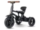 Трехколесный детский складной велосипед Tri-Cycle RITO DELUXE 5-в-1 коричневый прогулочный трансформер от 12 месяцев с родительской ручкой защитным козырьком и надувными колесами 10″ - изображение 5