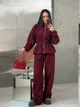 Жіночий теплий костюм (кофта+штани) Uaclothes 48-52 Бордовий (like36275-166991361) - изображение 3