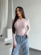 Жіночий однотонний силуетний боді Uaclothes 42-44 Пудровий (like36311-167341349) - изображение 3