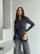 Жіночий однотонний силуетний боді Uaclothes 42-44 Графітовий (like36305-167281349) - изображение 4