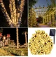 Светодиодная гирлянда 102 м 1000 LED на солнечной батарее+USB +пульт теплый белый - изображение 4