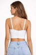 Женский гладкий корсет Izzy 02081-В Белый One size (S/M) - изображение 2