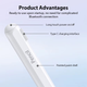 Стілус для планшета Apple iPad Pro 13 M4 Air 11 M3 M2 A16 11th 10th 9th Mini 7 A17 SK Active Magnetic White - зображення 5