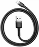 Кабель USB - Lightning Baseus Cafule 2.4A 1m Grey/Black (CALKLF-BG1) - зображення 1
