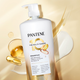 Американський шампунь Pantene Multi-Tasker 10 Shampoo з кератином, вітаміном Е,кокосовою олією та провітаміном В5 для захисту,блиску,розгладження та зволоження пошкодженого волосся 1.13 L - зображення 3
