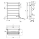 Сушарка для рушників електрична Kroner KRP Stern ER700x500-7 (CV036329) - зображення 6