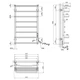 Сушарка для рушників електрична Kroner KRP Stern ER900x500-8 (CV036333) - зображення 6