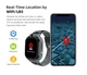 Смарт-часы телефон детские LEMFO LT37 4G GPS Wi-Fi с видеозвонком SIM-карта силиконовый ремешок Black (18756) - изображение 4
