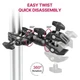 Шарнирное крепление краб двойное Ulanzi R096 Double Super Clamp - изображение 4