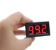 Вольтметр LED 2.5-32 В цифровой электронный светодиодный красные цифры 1.5 см 0.56" экран 2 провода сьемные (lf-5603-d-v5) Черный - изображение 3